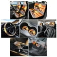 thumbnail image 2 of Renewold Hawaiian Palm Tree Sun Orange Car Seat Cover Full Set for Women Men, with Cup Coasters Steering Wheel Protector Shift Knob Handbrake Pads Head Rest Cover Set of 11 Auto Accessories Decor, 2 of 7