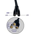 T5 T8 Black Extension Cords, 1.2m Linkable Wire Cable for LED