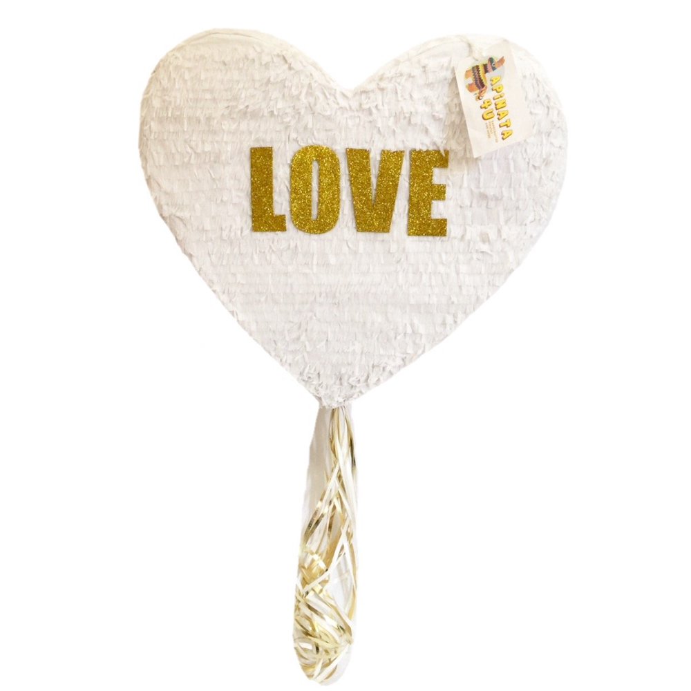 White LOVE Heart Pinata - Walmart.com - Walmart.com