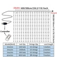 thumbnail image 4 of New Year Garland LED Copper wire Curtain Fairy Lights 3/6m Home Window Bedroom 2025 Christmas Wedding Party Decoration Pink Lamp, 4 of 5
