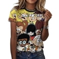 thumbnail image 3 of The Loud House T-Shirt for Women Casual Printed Tee Stylish Soft Graphic Shirts Top Short-Sleeve Outfit XL, 3 of 8