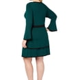 thumbnail image 2 of Womens Dress Plus Sweater Knit Bell Sleeve 3X, 2 of 3