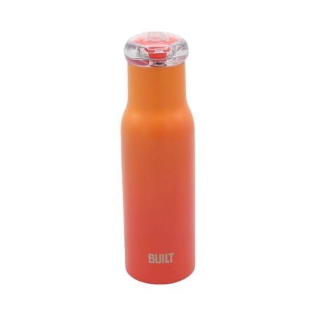 Built Double Wall Stainless Steel 18-Ounce bottle  18-Ounce  Orange Ombre