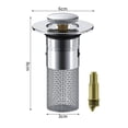 thumbnail image 2 of Hair Removal and Clog Sink Plug for Kitchen and Shower Stainless Steel, 2 of 9