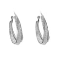 thumbnail image 2 of harmtty 1 Pair Hoop Earrings High-end Shiny Contrast Color Round Circle Dangle Earrings Daily Jewelry, 2 of 8