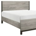 thumbnail image 4 of Modern Sleek Design 1pc Eastern King Size Bed Light Gray Premium Melamine Board Panel Bedroom Furniture, 4 of 4