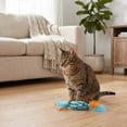 thumbnail image 3 of Vibrant Life Blue Candy-Shaped Catnip Cat Toy with Feathers, 3 of 8