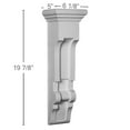 thumbnail image 2 of Ekena Millwork 6 1/8"W x 5"D x 19 7/8"H Alexa Corbel (2-Pack), 2 of 5