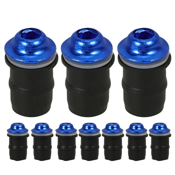 FRCOLOR  Motorcycle Screw Windshield Bolt for Motorbike Mounting Nut Blue