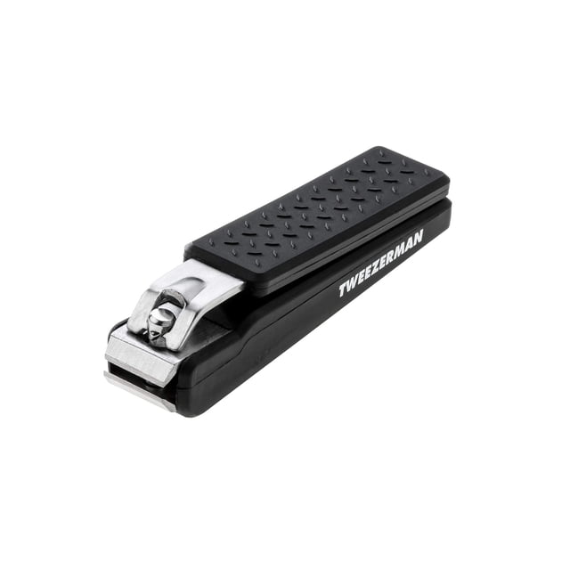 Toenail Clipper Tweezerman Precision Grip para hombre, color negro