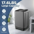 thumbnail image 4 of 17.6Lbs Portable Washing Machine, Full-Automatic Portable Compact Washer with Drain Pump, 10 Programs 8 Water Levels, Compact Washers with LED Display for Apartment Home RV Dorm, 4 of 8