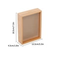 thumbnail image 3 of Wooden Photo Frame Money Box with Coin Slot - 6-Inch & 7-Inch Solid Wood Shadow Box for Savings, Bills, and Family Photos | Modern Minimalist Home Decor Gift, 3 of 9
