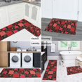 thumbnail image 5 of Pioneer Flower Floral Print Pattern Kitchen Rugs Sets Of 2, Anti Fatigue Non Slip Washable Floor Mats for Kitchen Sink Laundry, 17X30 Inch + 17X47 Inch, 5 of 6