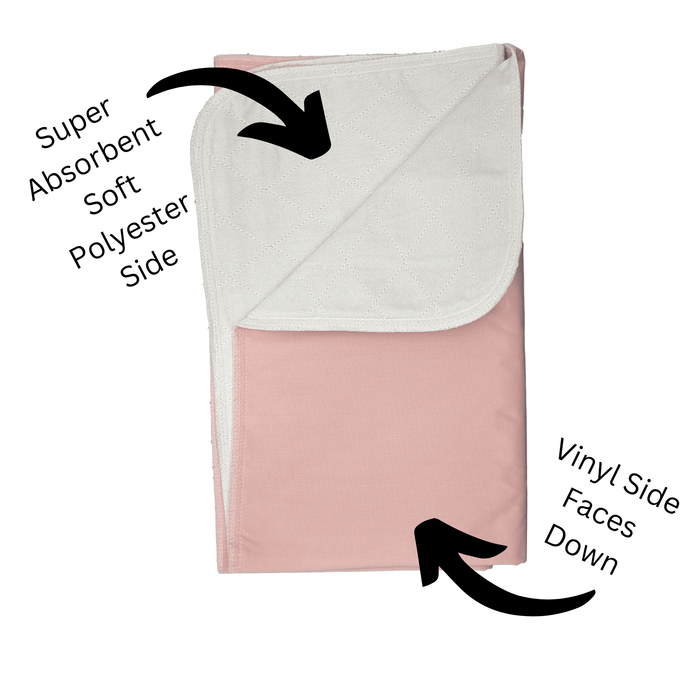 6 Bed Pads Washable Incontinence Underpad Chucks Absorbs 8oz 34 x 36 Pink