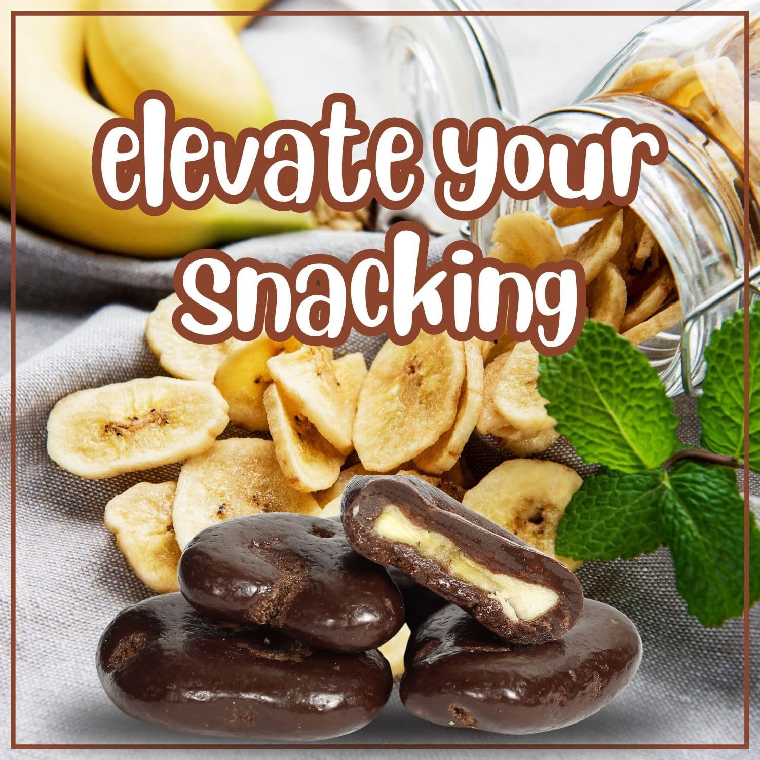 Dark Chocolate Covered Banana Chips by Its Delish, 5 lbs Bulk Bag  Gourmet Dark Chocolate Banana Chips, Healthy Snacks Chocolate Fruit, USA Made, Vegan, Kosher