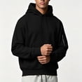 thumbnail image 6 of Luvrsol Men's Hoodies Drawstring Sweatshirt Solid Basic Long Sleeve Pullover Tops S-2XL, 6 of 9