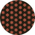 thumbnail image 1 of Ahgly Company Machine Washable Indoor Round Transitional Night Red Area Rugs, 4' Round, 1 of 7