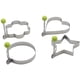 thumbnail image 2 of Molde para huevos fritos, juego de 5 antiadherentes para sartén, máquina para hacer panqueques moldeadora de huevos con asa, molde para cocinar huevos para freír MFZFUKR MZQ-0097, 2 of 6