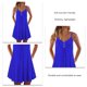 thumbnail image 5 of Vestido de mujer con cuello en V y botones en la parte delantera, sin mangas, tirantes finos, vestido de verano de Color puro para mujer, 5 of 6