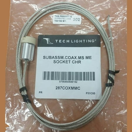 

287COXMMC 6 Low Voltage Cord and Socket Set Chrome Finish