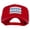 Red, variant on Chicago Flag 5 Panel Cotton Heat Transfer Unstructured Cap - Navy OSFM