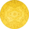 thumbnail image 1 of Ahgly Company Indoor Round Persian Yellow Traditional Area Rugs, 8' Round, 1 of 4