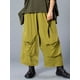 thumbnail image 1 of Pantalones de pierna ancha con bolsillos para mujer, ropa de abrigo informal, Color sólido, moda urbana, diseño de Europa y América, primavera y otoño, 2024, 1 of 5