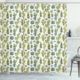thumbnail image 1 of Ambesonne Cactus Shower Curtain, Tropical Foliage Motif, 69"Wx70"L, Green Reseda Green, 1 of 3