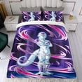 thumbnail image 4 of Freezer Conjunto de sábanas temático, trío de piezas, cómodo y amigable con la piel, diseño único, regalo de decoración para el hogar para familiares, amigos y fans,140cm *210cm, 4 of 6