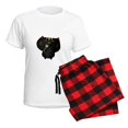 thumbnail image 5 of CafePress - Black Sushi Cat Pajamas - Women's Short Sleeve Print T-Shirt and Pants Light Cotton Pajama Set, 5 of 7