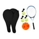 thumbnail image 5 of Entrenador de tenis individual con rebote de pelota Entrenamiento de tenis individual para niños en el parque Raqueta doble 3 bolas, 5 of 9