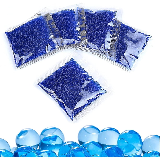 Munición de repuesto para Blaster, cuentas de balas de agua (paquete de 5, 10.000 rondas por paquete) compatibles con munición de Gel Blasters, munición para pistola de bolas de salpicaduras
