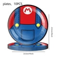thumbnail image 4 of Decoración para fiesta de cumpleaños infantil de Mario Bros, vajilla para fiesta, juegos completos, accesorios de mesa, vasos, platos, regalos, decoración para baby shower, 4 of 5