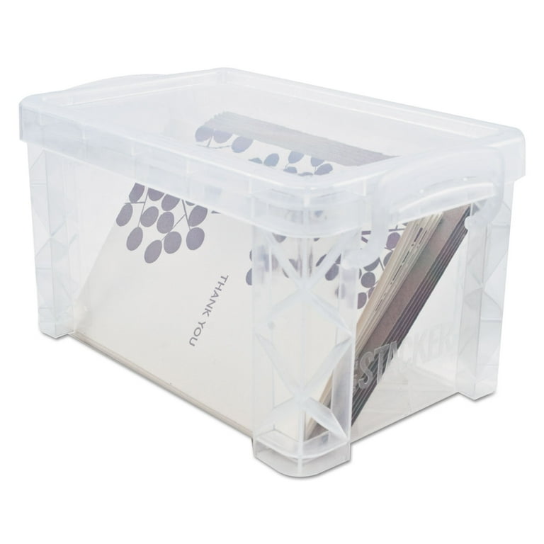 Advantus 60 Quart Storage Box, Clear (34009)