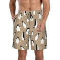 thumbnail image 2 of Uemuo Lovely Penguin Pattern Men's Swim Trunks Hawaiian Beach Bathing Suit Swimsuits Beach Quick-Dry Shorts with Pockets-X-Large, 2 of 9
