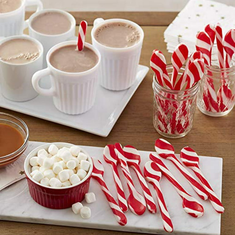 CGT Mini Peppermint Edible Candy Cups Sipper Shot Glass Holidays Christmas Stocking Stuffers Gift Basket Party Favor Coffee Baking Treats Snacks
