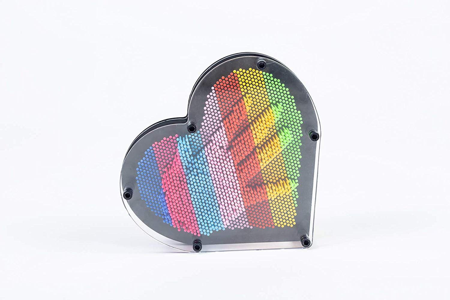 Rainbow 3D Plastic Pin Art Picture Impressions Gadget Frame Classic Children Toy 
