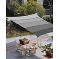 thumbnail image 3 of Sun Shade Sail 14x18Ft Gray Gradient Wood Grain Retro Uv Block Sunshade Canopy Outdoor Shade Cover Rectangle Shade Cloth For Patio Garden Yard Deck Pergola, 3 of 6