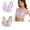 2PCS Purple+Pink, variant on Hjlmsx Seamless Push Up Bras for Older Women Wireless Posture Correcting Bra with Support Bra for Seniors Full Coverage Everyday Bra