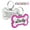 Pink, variant on Personalized Engraved Dog Tag Bone Shaped Dog Name Tags for Dogs Stainless Steel Pet ID Tags Dog Collar Accessories