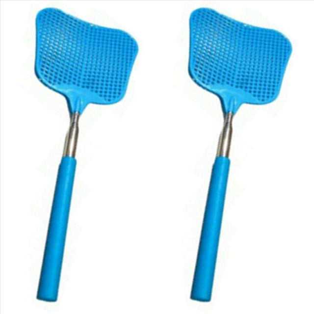 2X Matamoscas Telescópicos Matamoscas Duradero y Resistente con Herramienta de Acero Inoxidable Accesorios para el Hogar Herramientas e