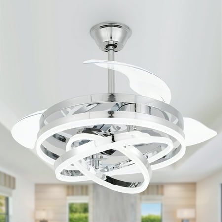 

Cusp Barn 42 LED Retractable 3-Blade Ceiling Fan with Remote Control and Light Kit Included