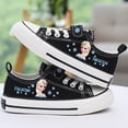 thumbnail image 1 of Zapatos de lona con lazo blanco de princesa congelada para niñas de Disney, zapatos informales deportivos antideslizantes de fondo suave para niñas, gift30-Insole 19cm Gao Jinjia LED, 1 of 2