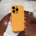thumbnail image 3 of Personalise Custom Initials Name Letters Leather Phone Case For iPhone 15 14 13 12 11 Pro X XS Max XR 7 8 Plus Shockproof Cover, 3 of 5