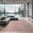 thumbnail image 2 of ODIKA Pink Print Leopard Spotted Boho Layout Border Cheetah Inspired for Dining Room, Large Office, Lounge, Non-Slip Chair-Friendly, 2 of 7