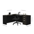 thumbnail image 3 of Bestar Pro Concept Plus L Desk in Deep Gray and Black, 3 of 3
