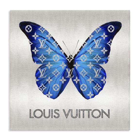 Stupell Industries Modern Fashion Logo Butterfly Canvas Art, 30 x 30, by Madeline Blake