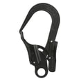 thumbnail image 1 of Mosquetón con cierre automático, mosquetón con cierre automático, gancho para arnés, clip de hardware, mosquetón con resorte para senderismo, acampada Negro, 1 of 8