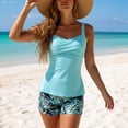 thumbnail image 4 of Swimsuit for Women 2 Piece Bathing Suits Floral Print Tankini Swimsuit Bikini Separates Two Piece Bathing With, 4 of 5