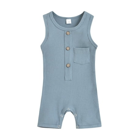 

Toddler Boy Easter Pajamas Baby Boy Easter Shoes Boys Pocket Outfits Jumpsuit Ribbed Suspender Romper Button Baby Boys Romper&Jumpsuit Baby Boy Sleeveless Romper